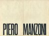 Piero Manzoni. Galleria Schwarz 1964 (manifesto)