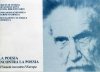 LA POESIA INCONTRA LA POESIA il Veneto incontra l'Europa