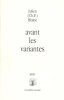 avant les variantes